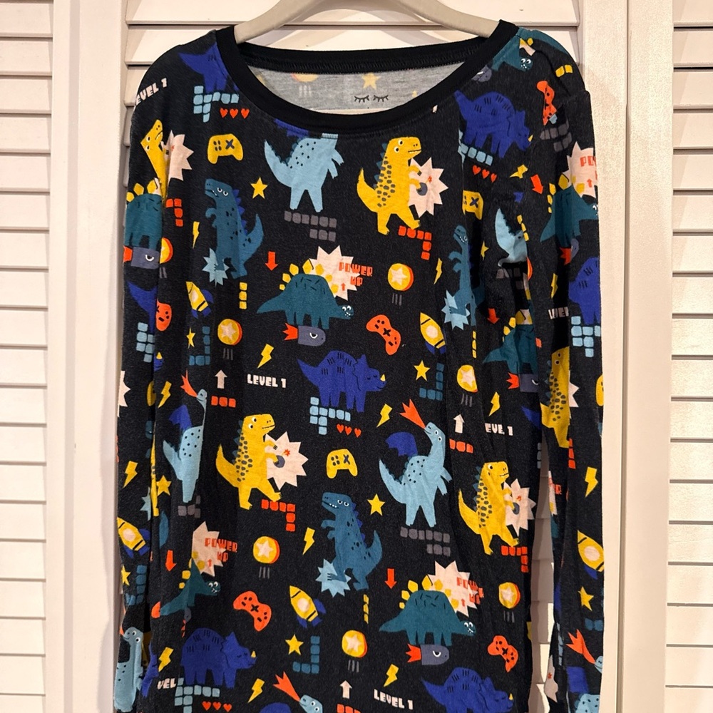 Little Sleepies Colorful Dinosaur Long Sleeve Pajamas (2 pieces)